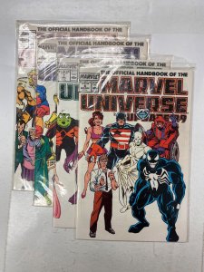 4 Official Handbook Marvel Universe MARVEL comic books #5 6 7 8 18 RC5