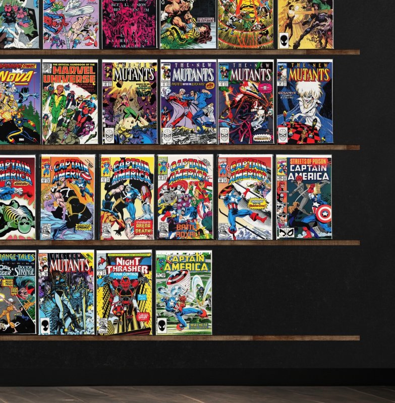 Huge Lot 150+ Comics with Captain America, The New Mutants, Cable, Nova & More!