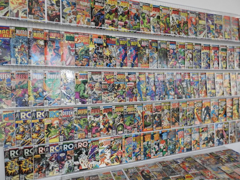 Huge Lot 160+ Comics W/ Defenders, ROM,  Marvel Team-Up, +More! Avg FN Cond!