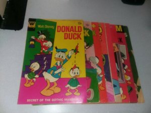 Donald Duck 8 Issue Silver Bronze Age Comics Lot Run Set Collection walt disney