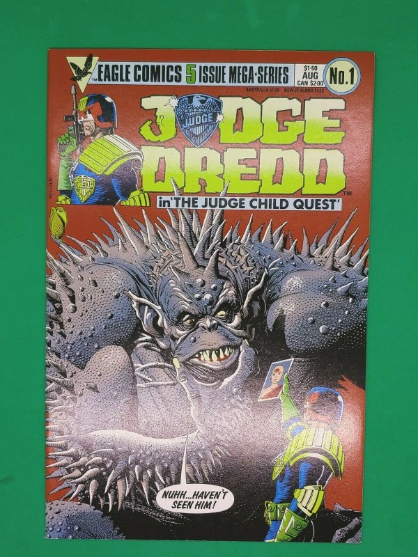 Judge Dredd #1 (1984) The Judge Child Quest VF+ Eagle Comic 