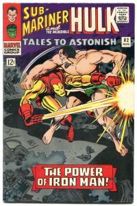 TALES TO ASTONISH #82 -1966-MARVEL-IRON MAN VS. SUB-MARINER VF-