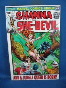 SHANNA THE SHE DEVIL 1 VF+ FIRST ISSUE STERANKO MARVEL 1972