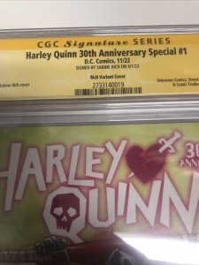 Harley Quinn 30th Anniversary Special (2022) #1 (CGC 9.6 SS) Signed Sabine Rich