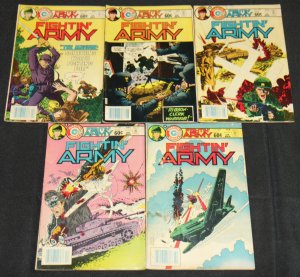 Charlton Bronze-Copper FIGHTIN' ARMY & MARINES 24pc Mid Grade Comic Lot FN War