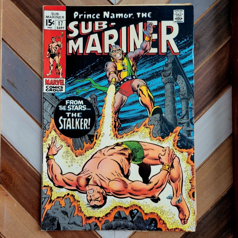 Sub-Mariner #17 & 18 (Marvel 1969) Marie Severin, 1st appearance KORMOK + TRITON 