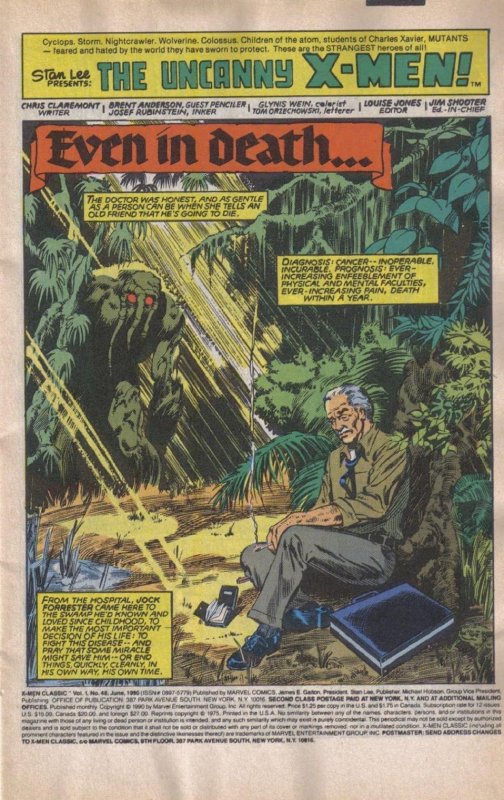 X-MEN CLASSIC #48 (1990) STEVE LIGHTLE | DIRECT EDITION | COPPER AGE