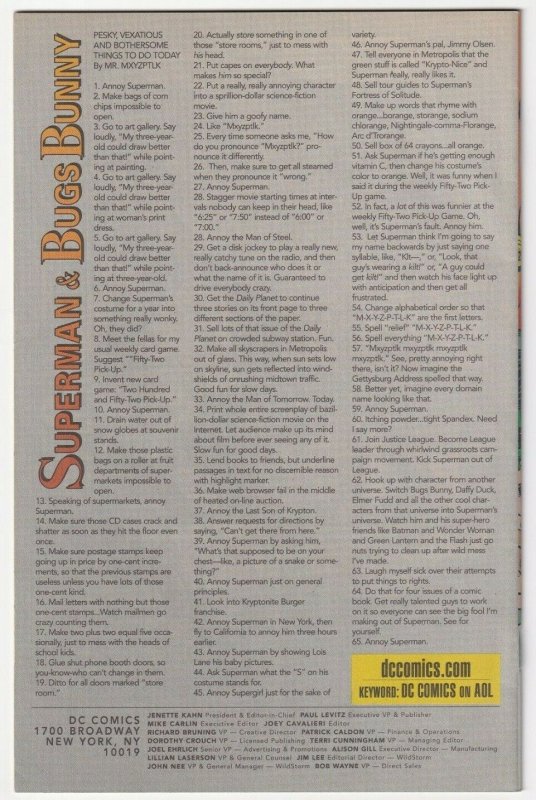 SuperMan & Bugs Bunny #1 Batman The Flash Daffy Duck Looney Tunes July 2000 DC 