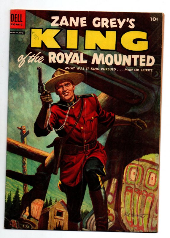 Zane Grey's King of the Royal Mounted #19 - Police Western - Dell - 1955 - VG/FN