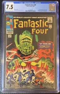 Fantastic Four #49 CGC 7.5 1st full app of Galactus MCU 1st Silver Surfer Cover