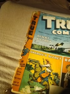 TRUE COMICS #53 Parents' Magazine 1946 Bobby Riggs Baseball Story Golden Age