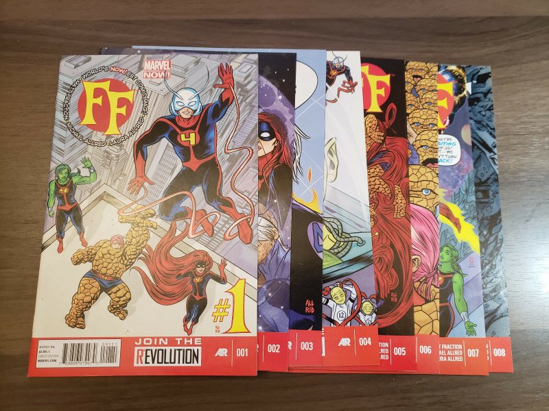 FF (Marvel 2012) #1,2,3,4,5,6,7,8 | Matt Fraction Mike + Lee Allred Karl Kesel 