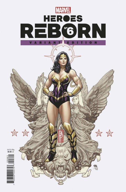 Heroes Reborn # 6 Frank Cho 1:25 Variant Cover NM Marvel Pre Sale Ships June 9th