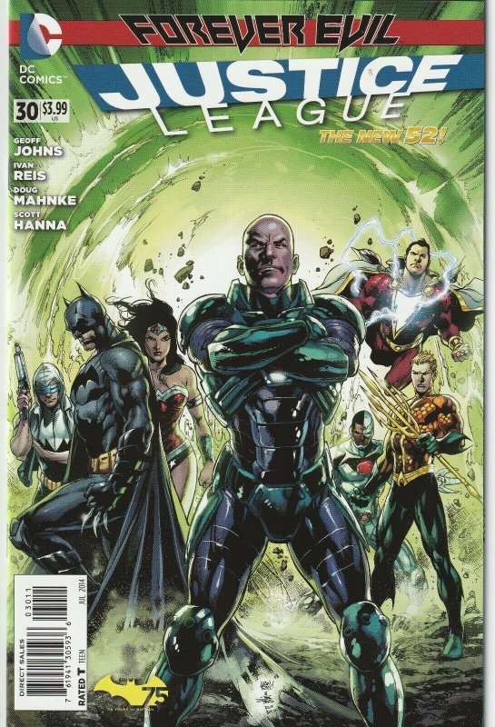 Justice League # 30 Cover A NM DC 2014 1st Cameo Appearance Of Jessica Cruz [D9]