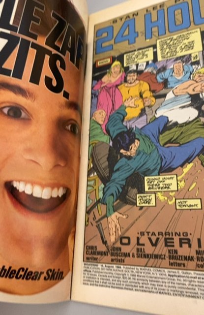 Wolverine #10 (1989)vs sabertooth 1 st battle