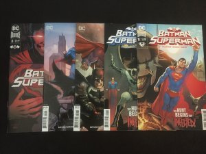 BATMAN/SUPERMAN #1, 2, 3 Three Cover Versions of #1 VFNM Condition
