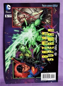 DC New 52 BATMAN SUPERMAN #5 Brett Booth Horizontal Page Format (DC, 2014)!