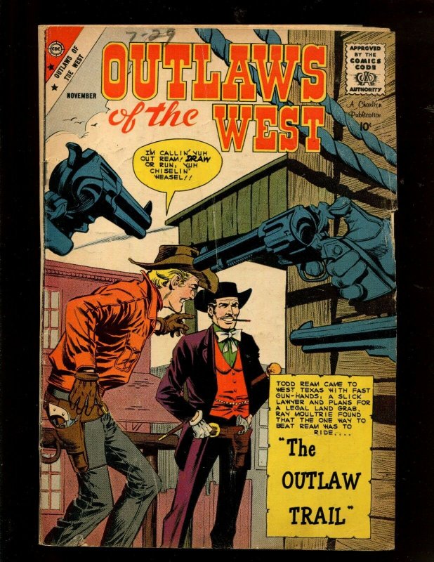 OUTLAWS OF THE WEST #22 (4.5)  THE OUTLAW TRAIL