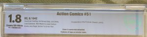 Action Comics #51 (1942) CBCS 1.8 -- First Prankster appearance; Like CGC