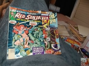 Marvel Feature 6 Red Sonja 2 Copper Age 7 Comics Lot Run Set Collection Bronze