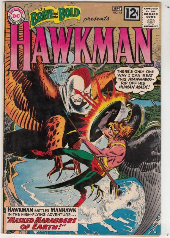 Brave and the Bold, The #43 (Sep-62) FN+ Mid-High-Grade Hawkman