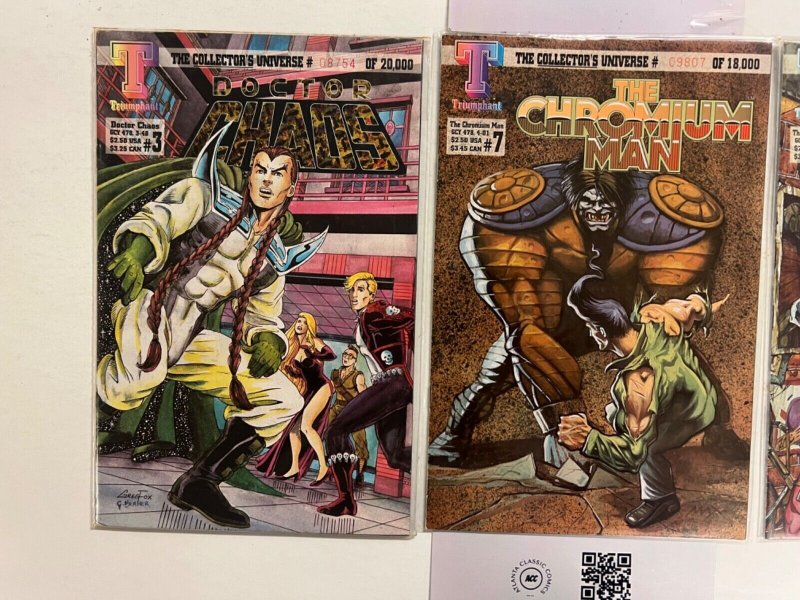 3 Indie Comics The Chromium Man # 3 7 + Doctor Chaos # 3 72 JS33