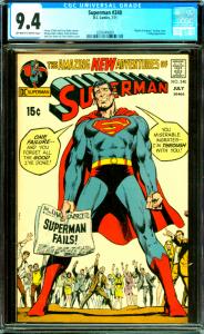 Superman #240 CGC Graded 9.4 World of Krypton backup story