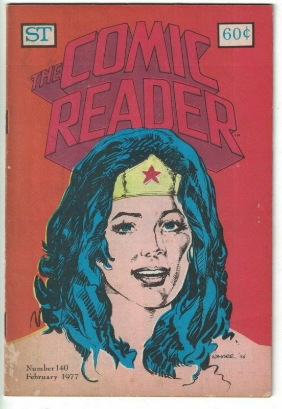 Comic Reader #140 VG wonder woman - pre-dates 1st app of Shade the Changing Man