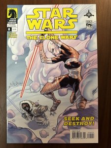 Star Wars Clone Wars #8 VF- 1st Full App Of Clone Commander(Dark Horse 2009)