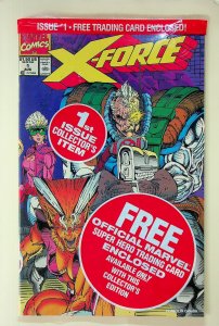 X-Force #1 - Sealed - Deadpool Card (Aug 1991, Marvel) - Near Mint/Mint