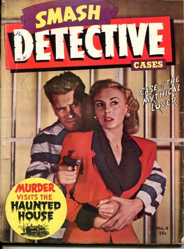 SMASH DETECTIVE CASES DEC-#4 1945-SPICY-MURDER-VICE-HAUNTED-DRUGS-good G