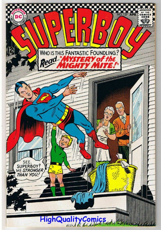 SUPERBOY #137, FN, Mighty Mite, Blind,Smallville, 1949
