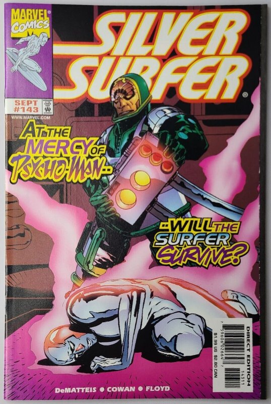 Silver Surfer 143 Marvel Comics 1998 NM DeMatteis Cowan Floyd Psycho Man