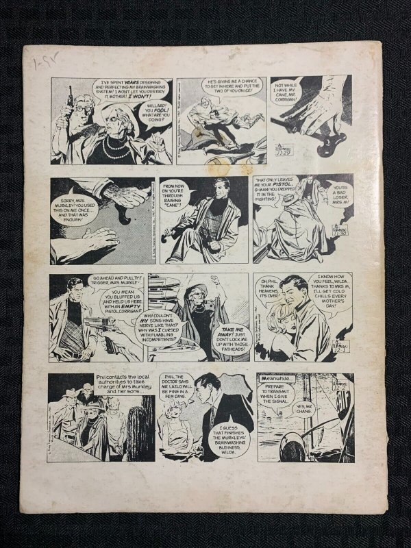 1980 COMIC ART SHOWCASE #1 VG 4.0 Secret Agent Corrigan Book One