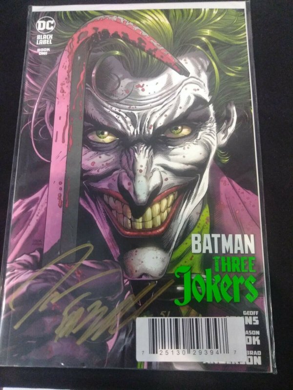 Batman Three Jokers #1-3  Dynamic Forces Variant SIGNED BY JASON FABOK W/ COA