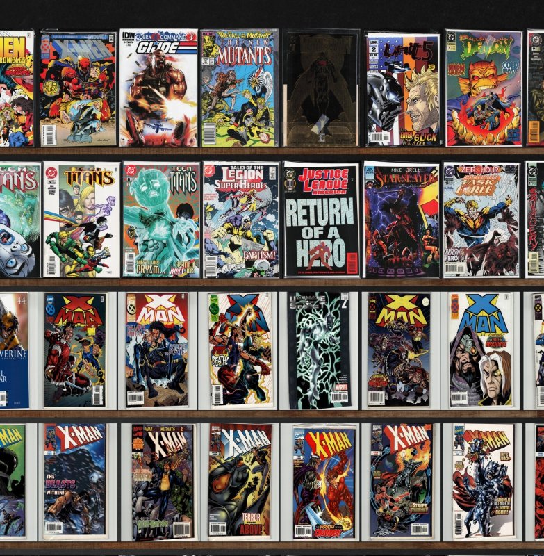 Huge Lot 150+ Comics with X-Man, Wolverine, Teen Titans, Checkmate & More!