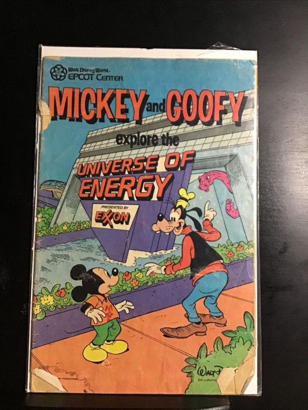 MICKEY AND GOOFY EXPLORE THE UNIVERSE OF ENERGY  1985 DISNEY EPCOT