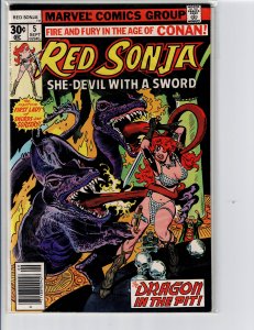 Red Sonja #5 (1977) (wavy white lines are scanner reflections)