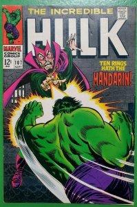 Incredible Hulk #107 Mandarin app Herb Trimpe 1968 Marvel FN 