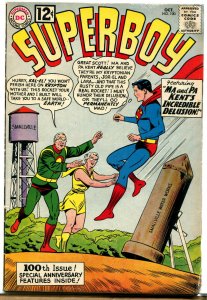 Superboy #100 - 1st Phantom Zone - 1962 (Grade 3.0)