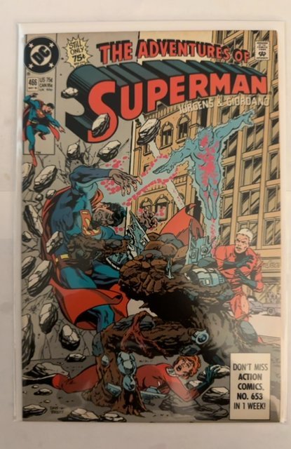 Adventures of Superman #466 *Death- Hank Henshaw (later becomes Cyborg Superman)