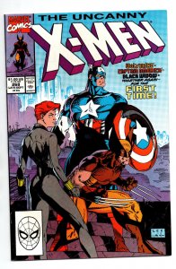 Uncanny X-Men #268 - Captain America - Black Widow - Wolverine - 1990 - NM