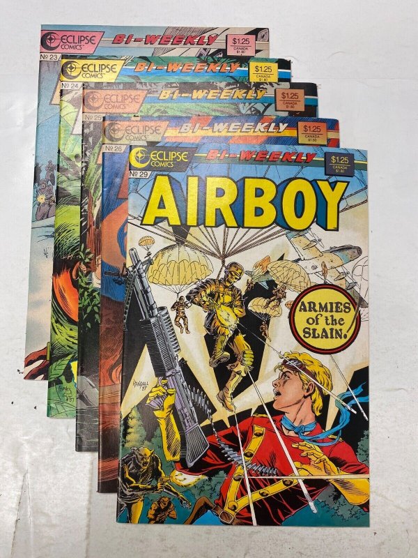 5 Airboy ECLIPSE comic books #23 24 25 26 29 23 KM41