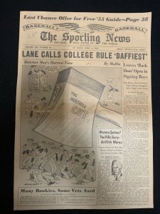 Willard Mullin Original Sporting News Original Art April 6 1955