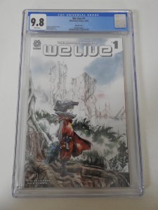 We Live #1 Variant CGC 9.8! small crack side of slab