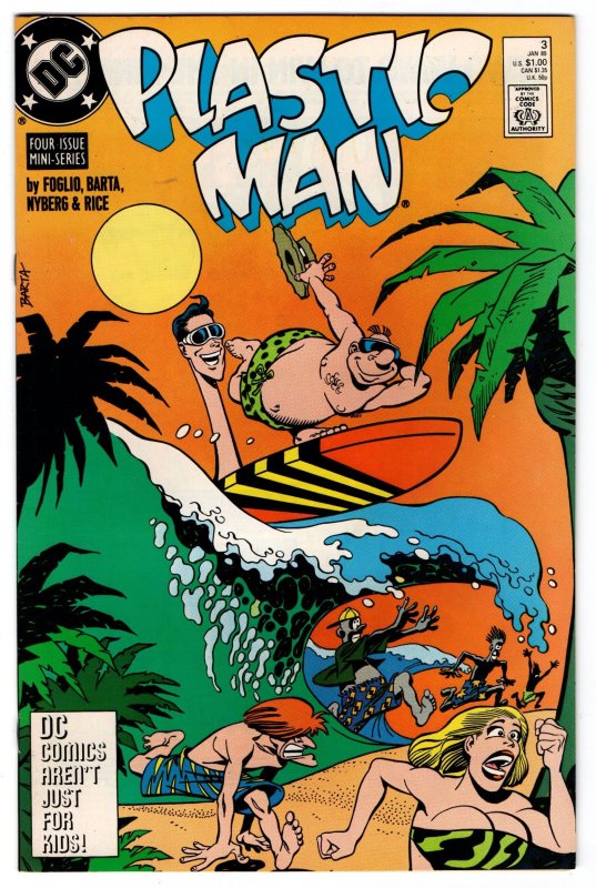 Plastic Man #1-4 (1988) complete set  all NM 9.2