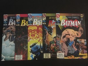 BATMAN #492-497, DETECTIVE COMICS #659-663 Knightfall Issues, VFNM Condition