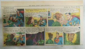 Superman Sunday Page #568 by Wayne Boring from 9/17/1950 Size ~7.5 x 15 inches