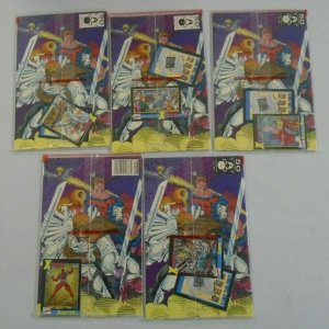 X-Force #1 set of 5 different trading cards with issues 8.0 VF (1991)