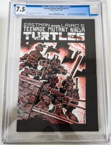 Teenage Mutant Ninja Turtles #1 CGC 7.5! FIRST PRINT White Pages 1st app. TMNT